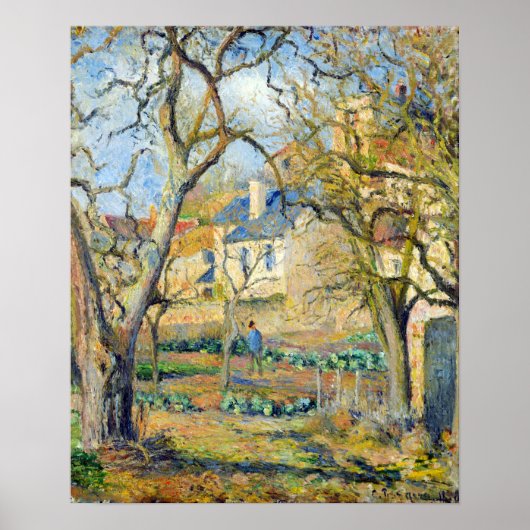 Poster Jardin végétal Camille Pissarro (Devant)
