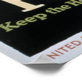 Poster Jardin vintage WW1 (Coin)