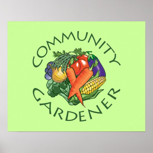Poster Jardinage communautaire (Devant)