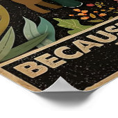 Poster Jardinage parce que le meurtre est faux (Coin)