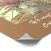 Poster Jardins Abstraits Citation Inspirante Tons Terre (Coin)