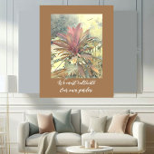 Poster Jardins Abstraits Citation Inspirante Tons Terre