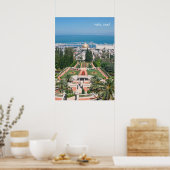 Poster Jardins Bahá'í de Haïfa (Cuisine)