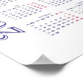 Poster Jardins Bahá'í, Haïfa, Calendrier Israël 2024 Post (Coin)