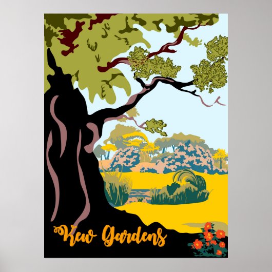 Poster Jardins de Kew (Devant)