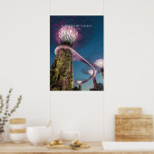 Poster Jardins de la baie, Singapore Travel Artwork (Cuisine)
