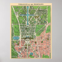 Jardins de Versailles, Restauré Vintage 1920