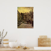 Poster Jardins de vieilles maisons par Vincent van Gogh (Cuisine)