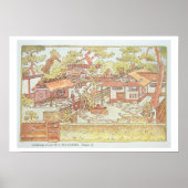 Poster Jardins de Yuan Ming Yuan, Pékin, 1783-86 (engrave (Devant)