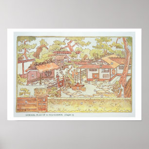 Poster Jardins de Yuan Ming Yuan, Pékin, 1783-86 (engrave