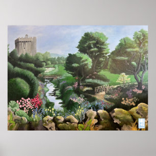 Poster Jardins magiques de Blarney Castle Irlande
