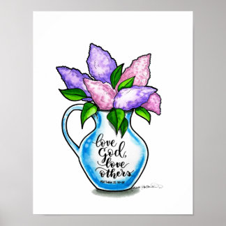Poster Jarres d'argile - Aimer Dieu, Aimer les autres - A