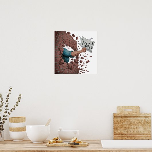 Poster J'arrête (Cuisine)