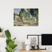 Poster Jas de Bouffan L'étang - Paul Cezanne - c1876 (Bureau à domicile)