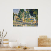 Poster Jas de Bouffan L'étang - Paul Cezanne - c1876 (Cuisine)