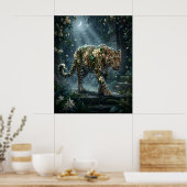 Poster Jasmine Leopard Moon Bloom (Cuisine)