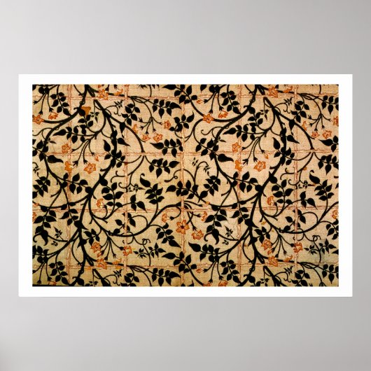 Poster Jasmine trail curtain design, 1868-70 (Devant)