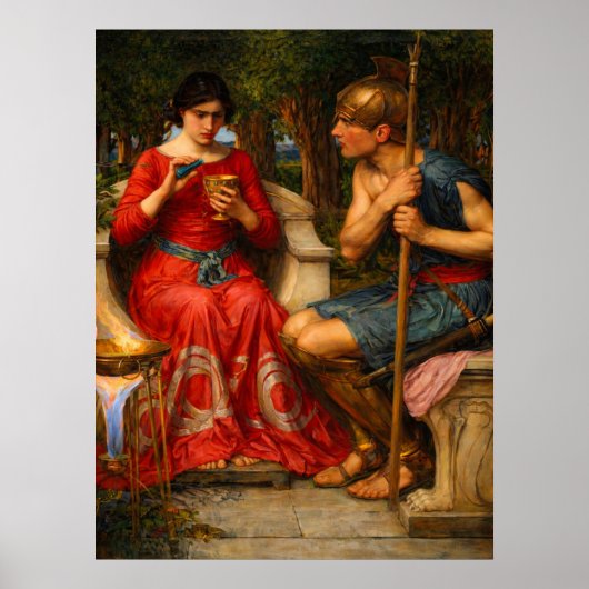 Poster Jason and Medea by John William Waterhouse  (Devant)