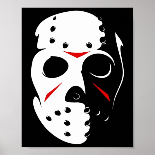 Poster Jason Halloween Masque de Hockey Vendredi 13 (Devant)