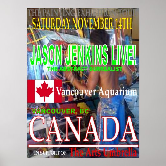 POSTER JASON JENKINS VIT AU CANADA (Devant)