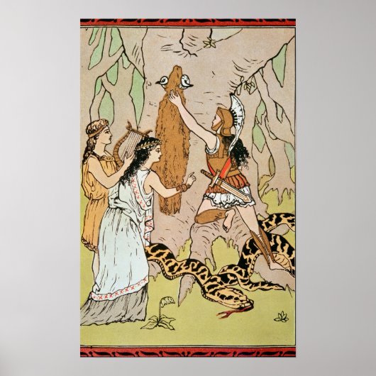 Poster Jason saisissant la toison d'or (Devant)