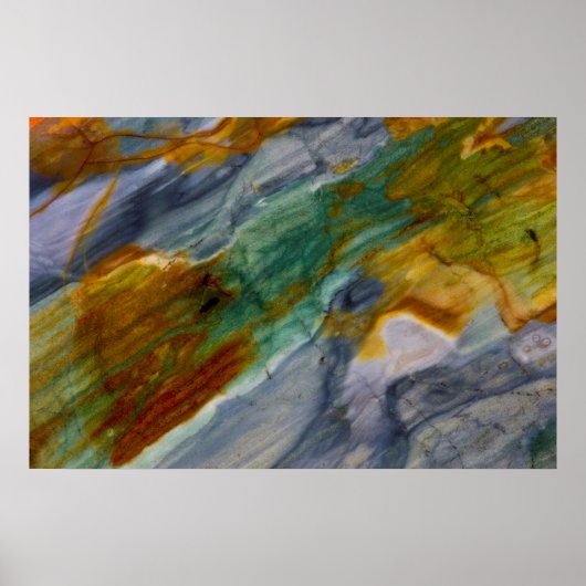 Poster Jaspe Piute coloré (Devant)