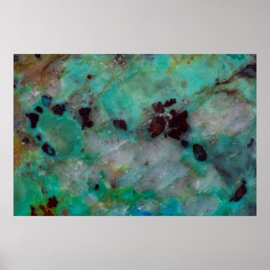 Poster Jasper bleu chrysocolla (Devant)