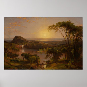 Poster Jasper Francis Cropsey - Été, lac Ontario