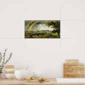 Poster Jasper Francis Cropsey Une Douche Passante (Cuisine)