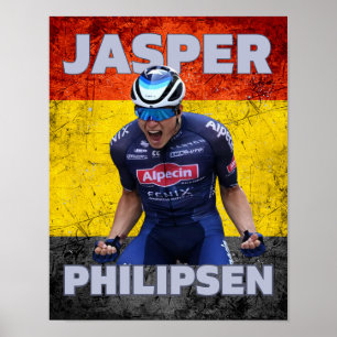 Poster jasper philipsen 2023, tour de france étape 7