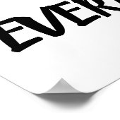 Poster J'attends de grandes choses des affirmations posit (Coin)