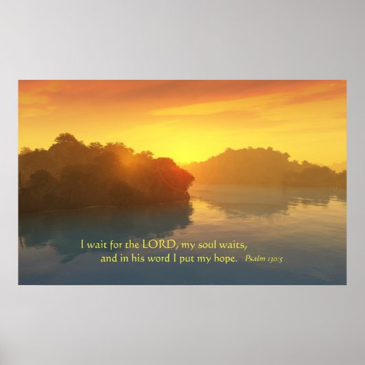 Poster J'attends le Seigneur (Devant)