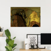 Poster jaune (Bureau à domicile)