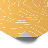 Poster Jaune Abstrait minimal (Coin)