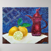 Poster Jaune citron (Devant)