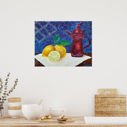 Poster Jaune citron (Cuisine)