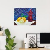 Poster Jaune citron (Bureau à domicile)