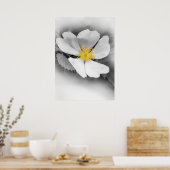 Poster jaune dans les tons gris (Cuisine)