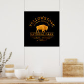 Poster jaune doré de Yellowstone (Cuisine)