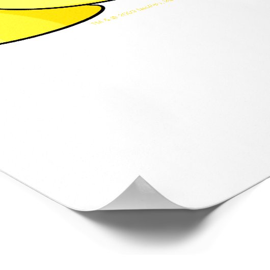 Poster Jaune du Chomby (Coin)