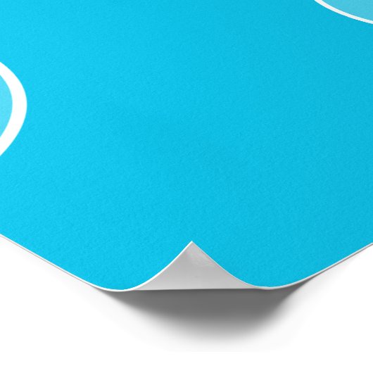 Poster Jaune et Bleu Caoutchouc Ducky Polka Dot Baby show (Coin)