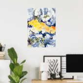 Poster Jaune et bleu par Charles Demuth (Bureau à domicile)