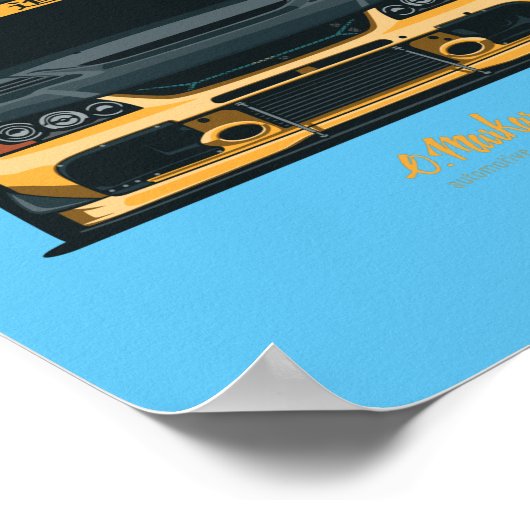 Poster Jaune Evo IX (Coin)