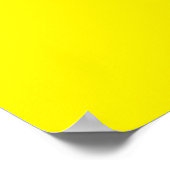 Poster Jaune Fluorescent (Coin)