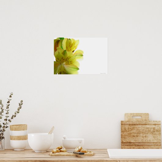 Poster jaune imprimé (Cuisine)