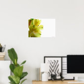 Poster jaune imprimé (Bureau à domicile)