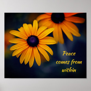 Poster Jaune Jaune Noir Susan Garden Motivation