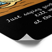 Poster jaune Labrador Angel et maman Blonde L (Coin)