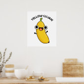 Poster Jaune Luja Funny Banana Pun (Cuisine)