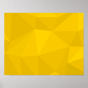 Poster Jaune, moderne, cool, tendance, art géométrique ur